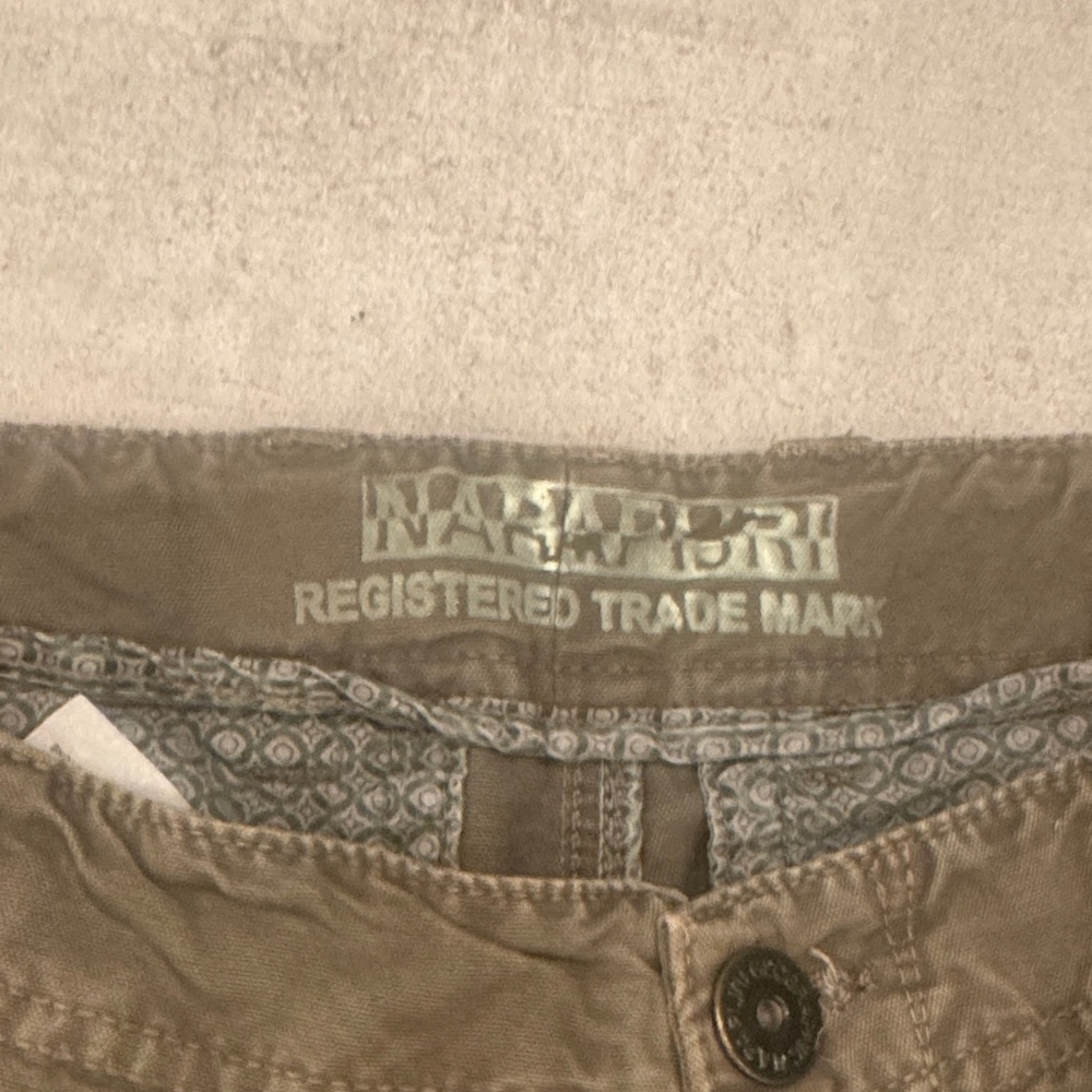 Napapijri Men's Cargo Pants in Kaki - Picture 2 of 6